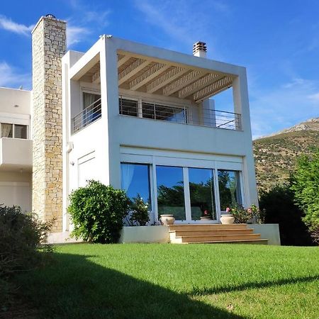 Villa With Aegean Views Akhladherí Dış mekan fotoğraf