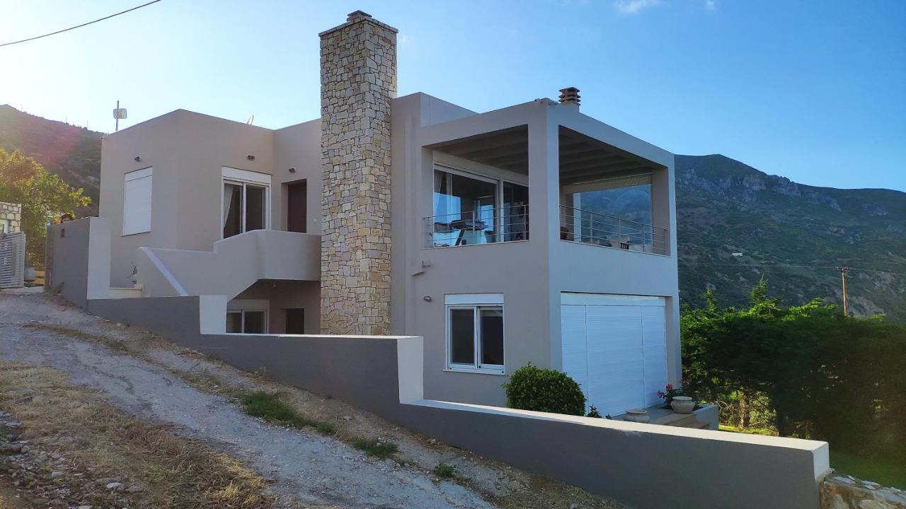 Villa With Aegean Views Akhladherí Dış mekan fotoğraf