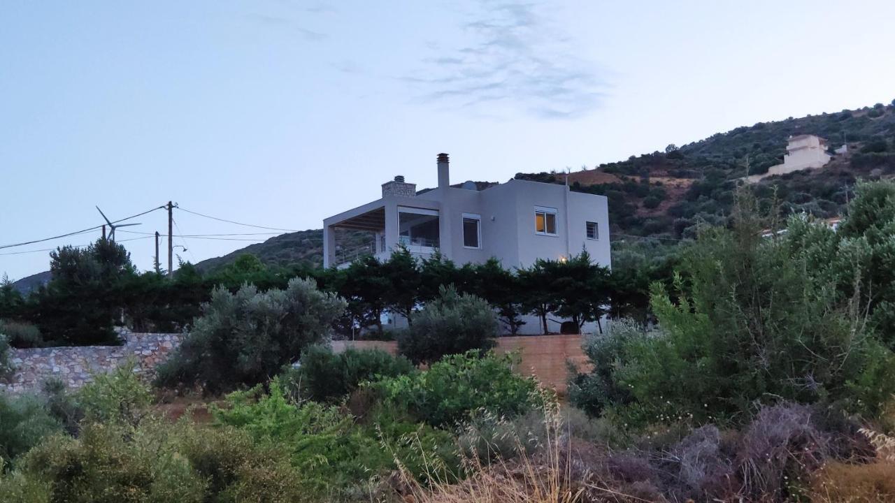 Villa With Aegean Views Akhladherí Dış mekan fotoğraf