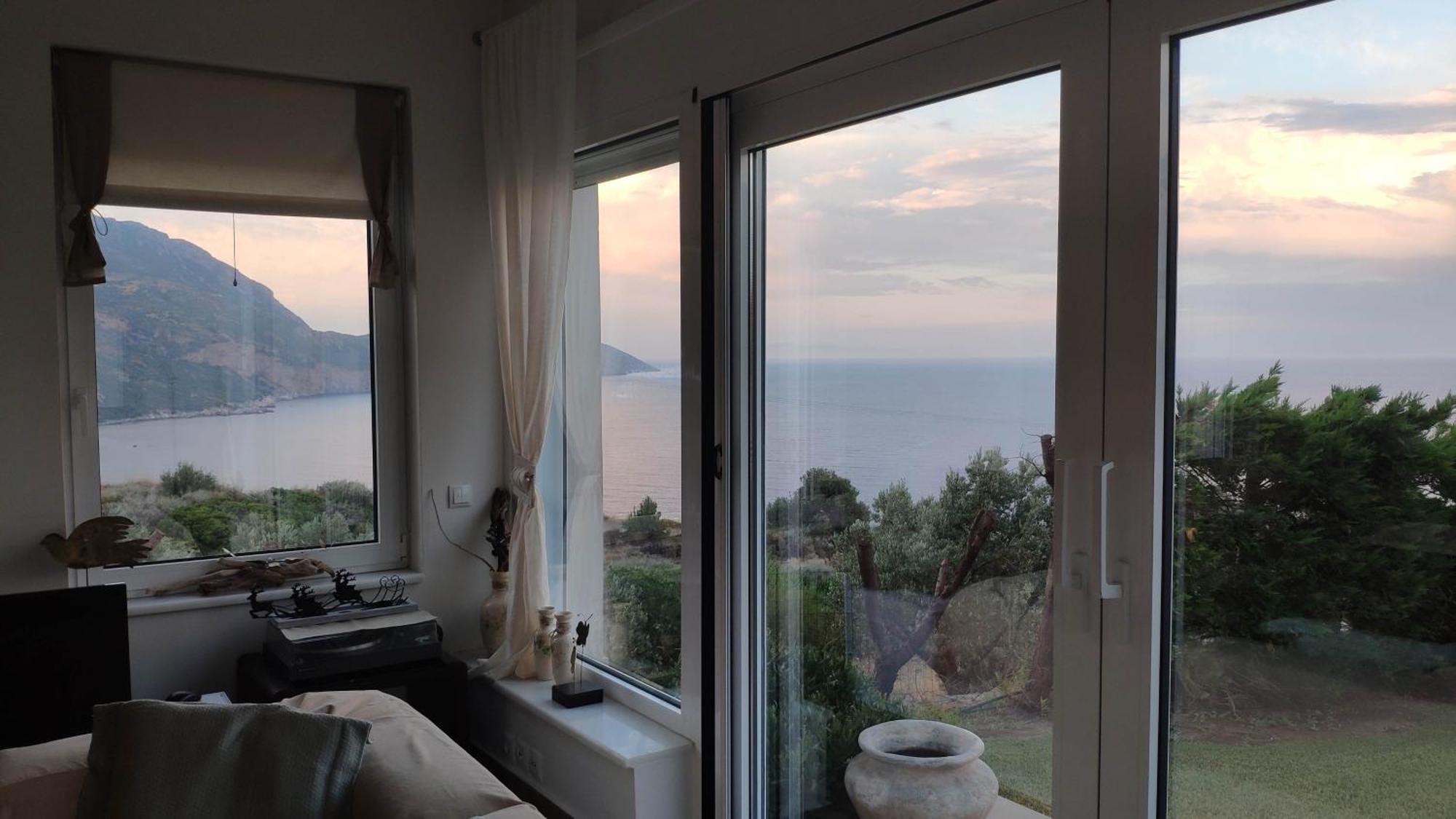 Villa With Aegean Views Akhladherí Dış mekan fotoğraf