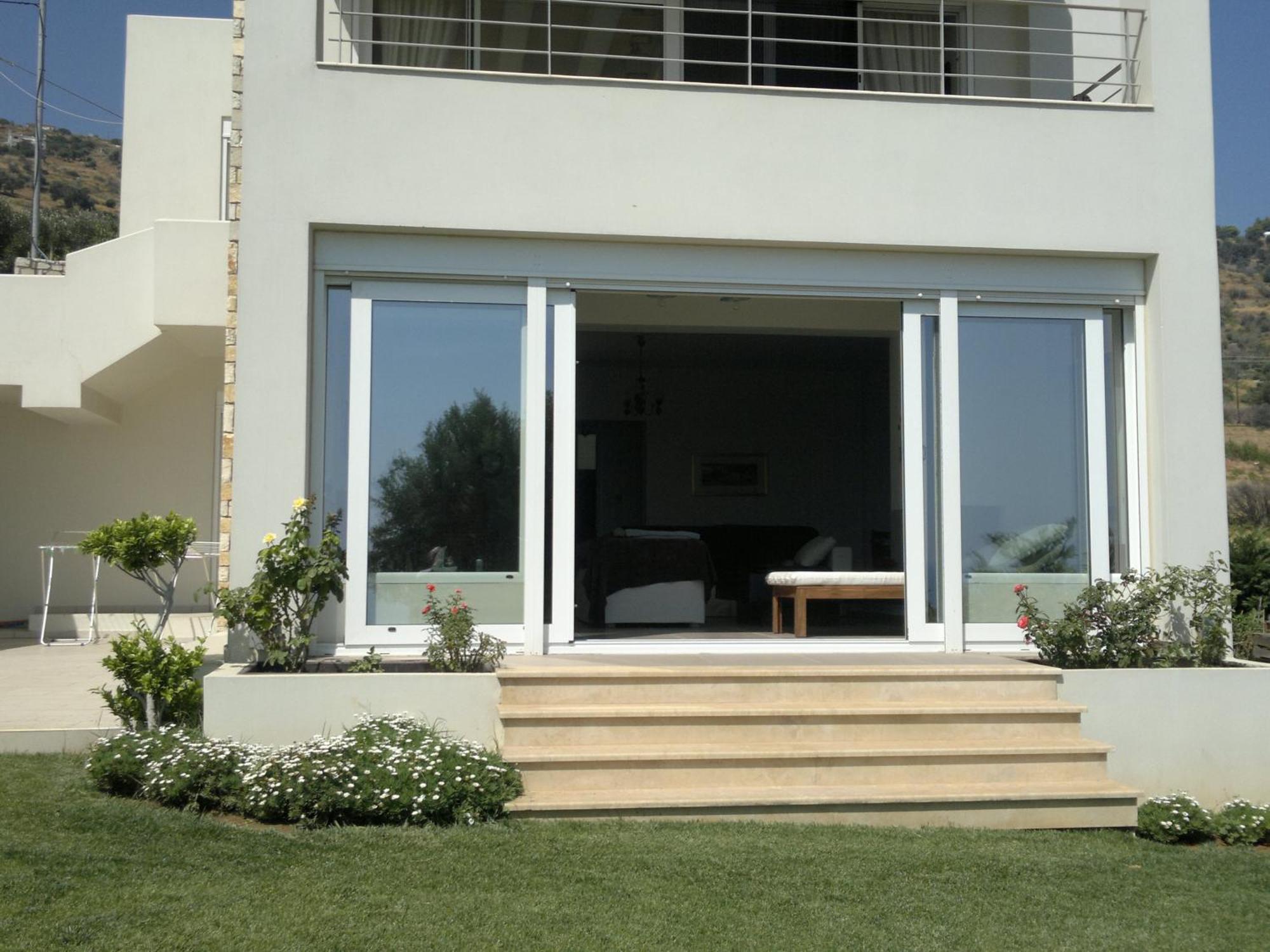 Villa With Aegean Views Akhladherí Dış mekan fotoğraf