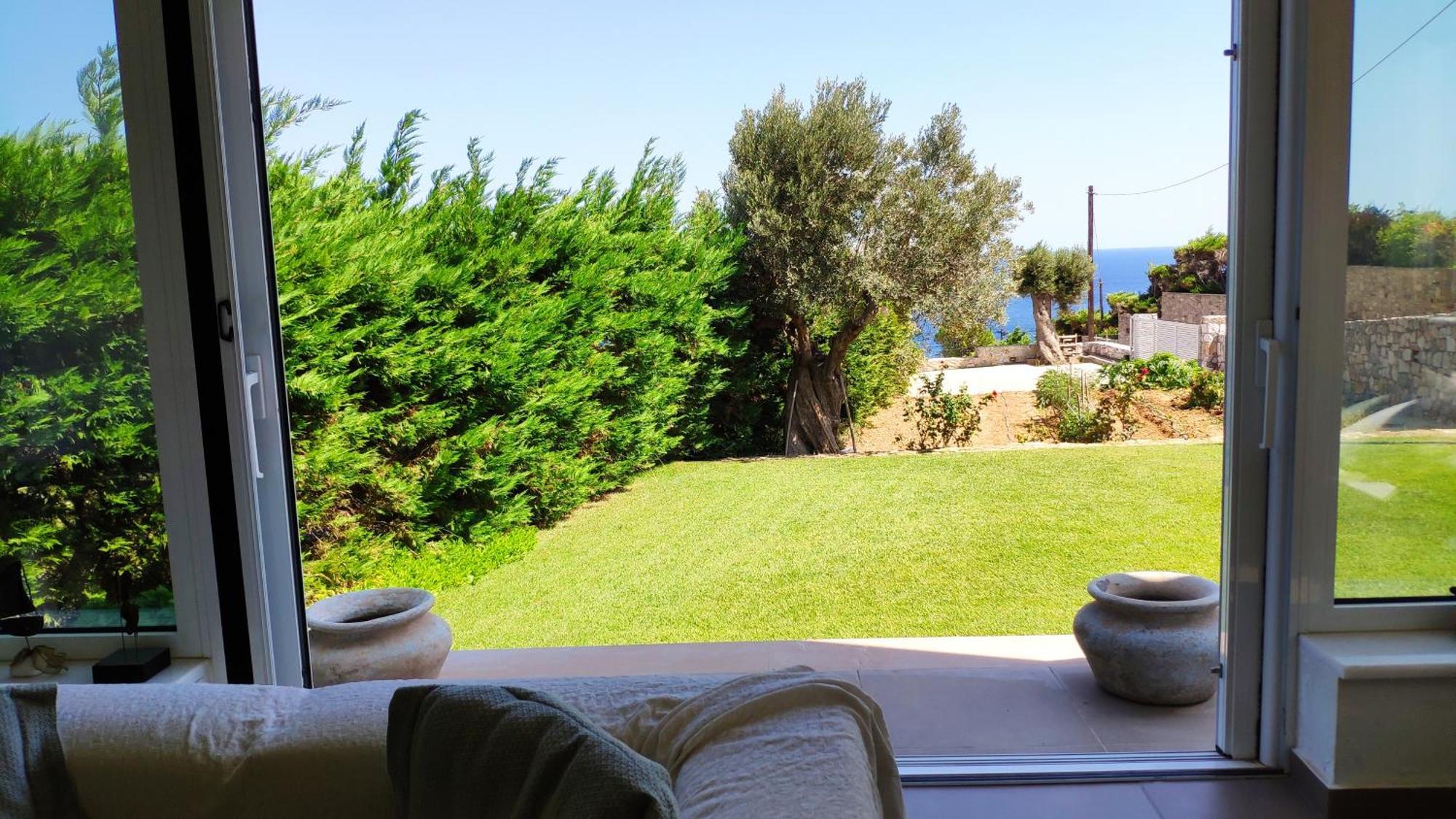 Villa With Aegean Views Akhladherí Dış mekan fotoğraf